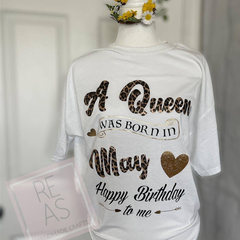 Graphic tee Birthday Queen in May